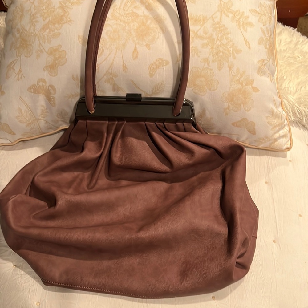Chocolate New York dusty purple color purse